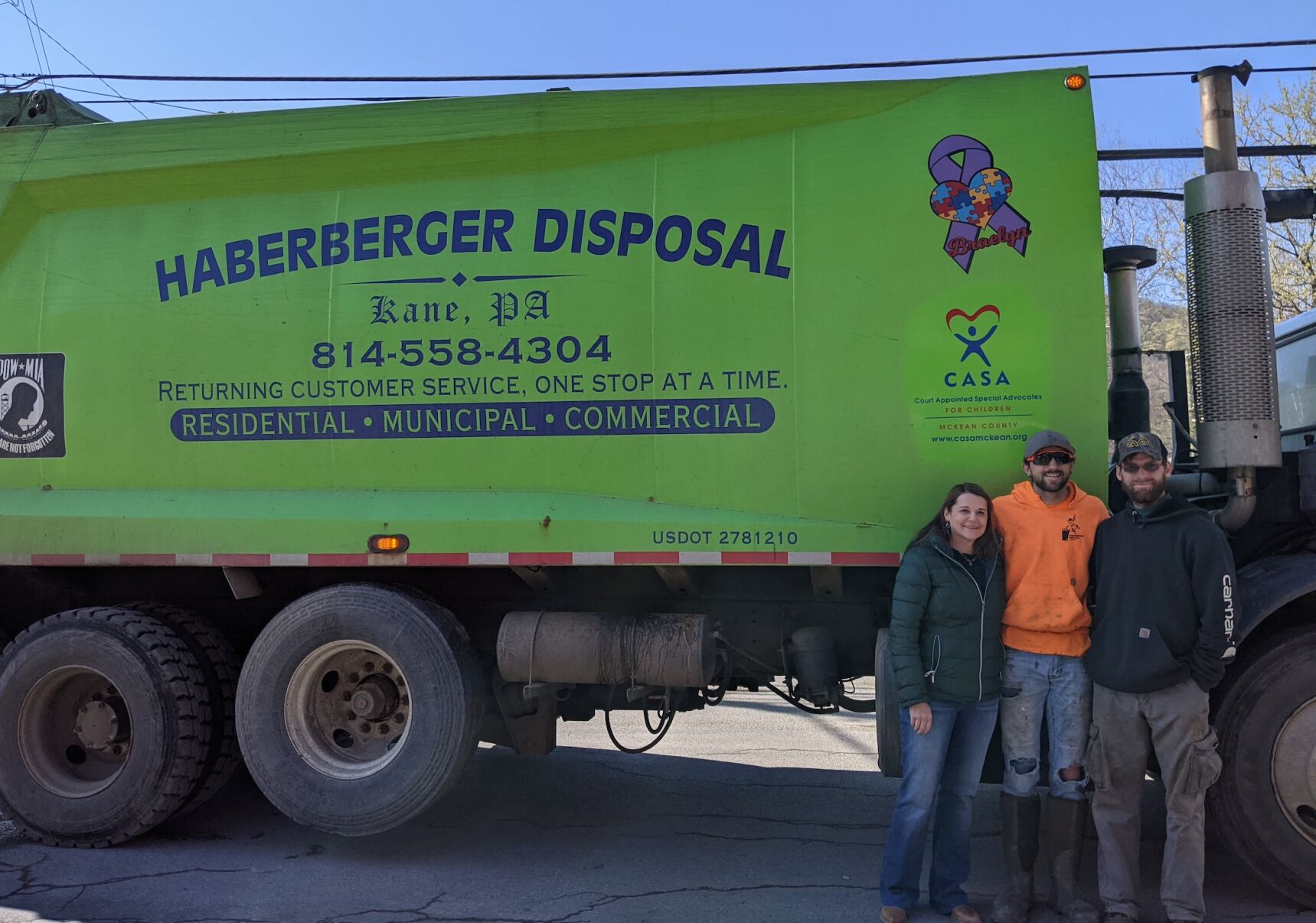 Haberberger Disposal shows support for CASA